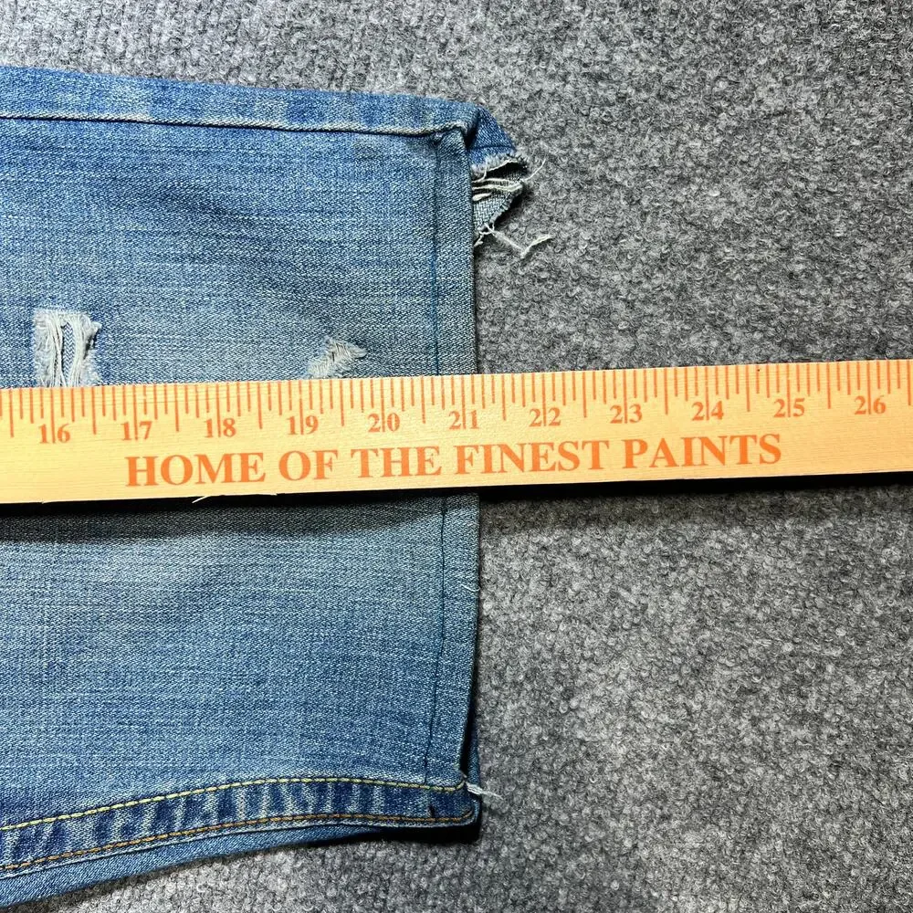 Y2K True Religion Billy Dark Hollow First Edition Cropped Denim Shorts 34
